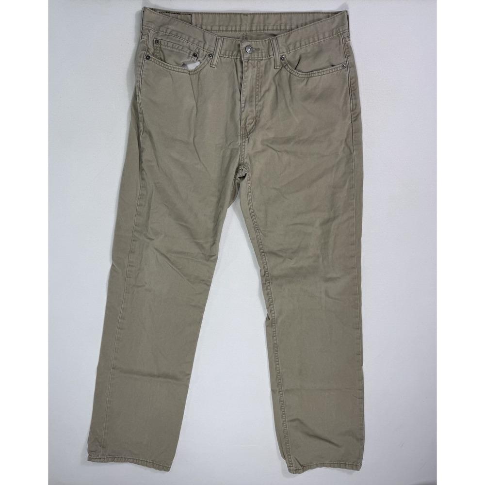 Levi's 514 Men's Jeans 36x34 (36x33) Straight Leg Beige Work Classic Casual